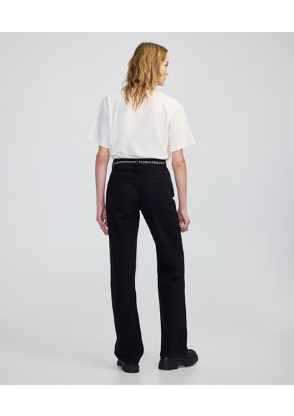 Zincirli Kemerli Wide Leg Jean Pantolon IW6250018048001 modelleri