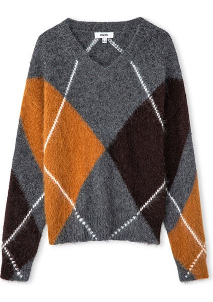 Baklava Desen V Yaka Kazak IW6250050113036