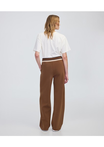 Kontrast Elastik Bel Pantolon IW6250003217021 fırsatları