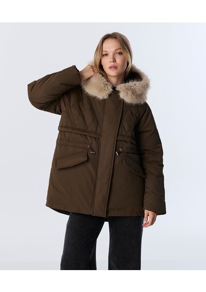 Suni Kürk Yakalı Mont TW6250012218007