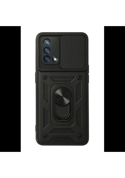 Oppo A74 4g Kılıf Pars Lens Yüzüklü Silikon