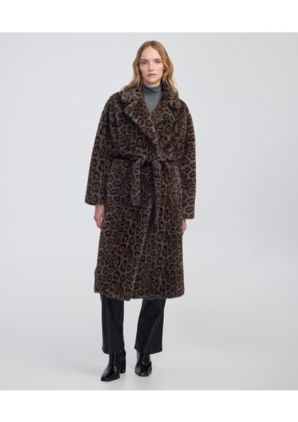 Çift taraflı leopar desen suni kürk IW6250008043014