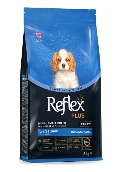 Reflex Plus Somonlu Mini ve Küçük Irk Yavru Köpek Maması 3 kg