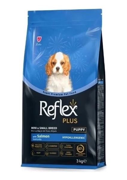 Reflex Plus Somonlu Mini ve Küçük Irk Yavru Köpek Maması 3 kg fiyatları