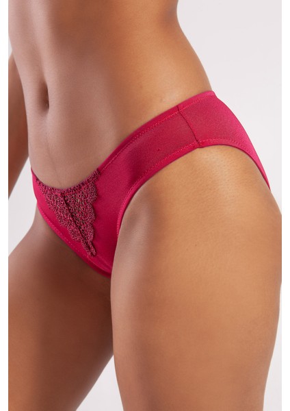 Golshan Garland Mini Slip, Kadın Güpürlü Şarap Külot fiyatları