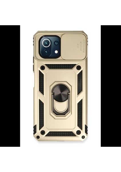 Xiaomi Mi 11 Lite Kılıf Pars Lens Yüzüklü Silikon