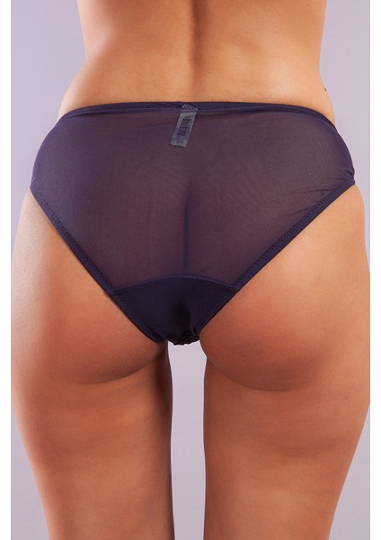 Golshan Giselle Mini Slip, Kadın Güpürlü Saten Mor Külot indirimleri