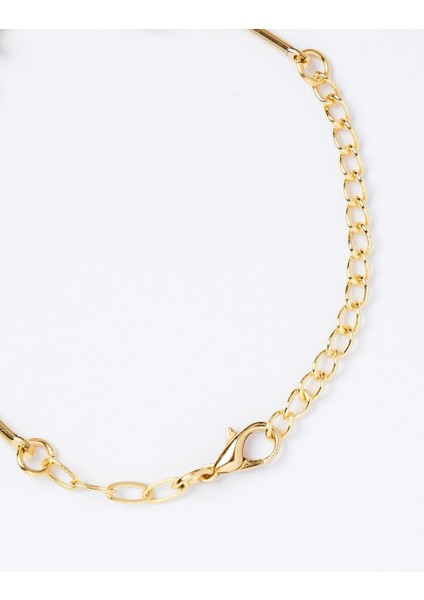 Beyaz Yonca Figürlü Taşlı Ayarlanabilir Bileklik modelleri