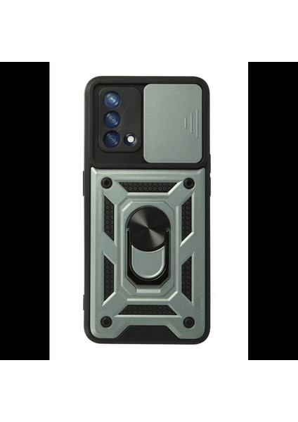 Oppo A74 4g Kılıf Pars Lens Yüzüklü Silikon