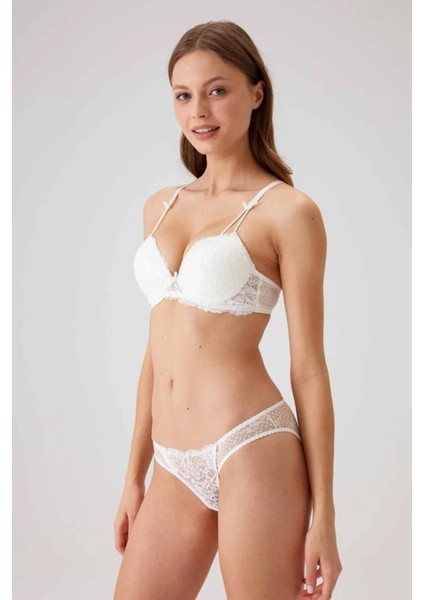 Balenli Desteksiz Sütyen Takımı Kadın 4030