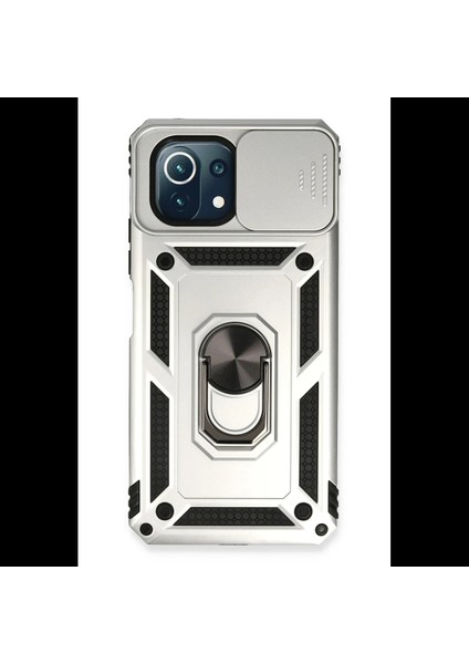 Xiaomi Mi 11 Lite Kılıf Pars Lens Yüzüklü Silikon
