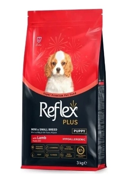 Reflex Plus Kuzu Etli Mini ve Küçük Irk Yavru Köpek Maması 3 kg fiyatları
