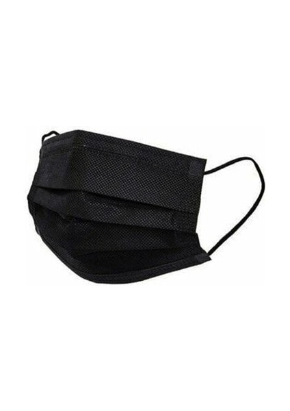 Medikal 50PCS Siyah Cerrahi Yüz Maskesi (4887)