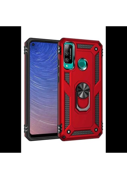 Huawei P40 Lite E Kılıf Sofya Yüzüklü Silikon Kapak