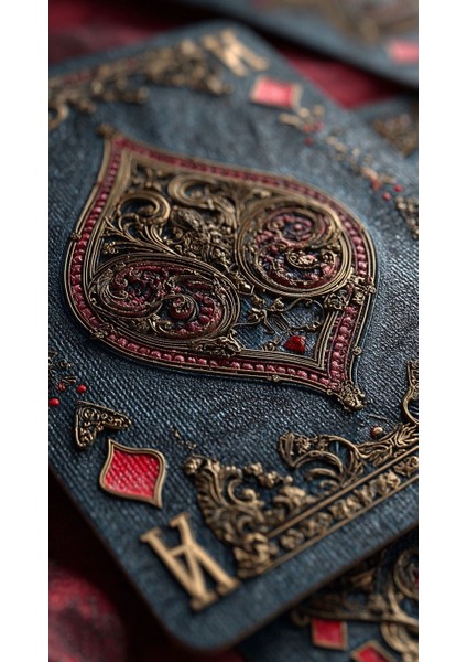 Siyah Iskambil Kartı V12 Ev Duvar Salon Güzellik Salonu Ofis Dükkan Dekarasyon Kanvas Tablo fiyatları