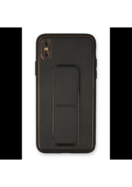 iPhone Xs Max Kılıf Coco Deri Standlı Kapak