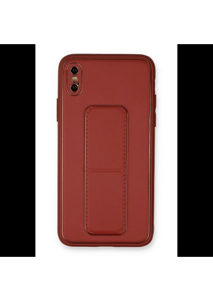 iPhone Xs Max Kılıf Coco Deri Standlı Kapak