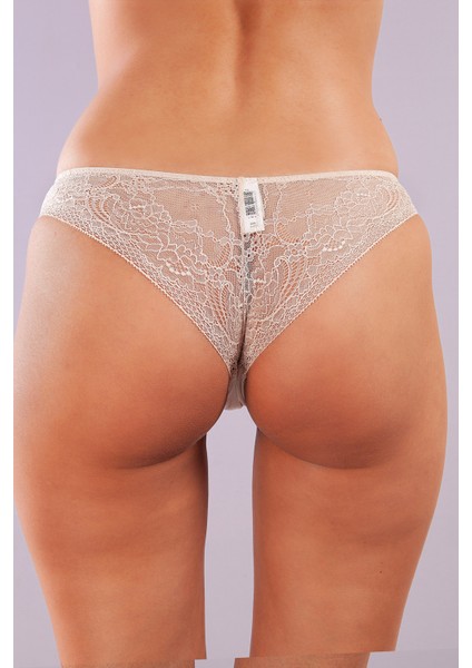 Golshan Gala Mini String, Kadın Dantelli Ten Külot