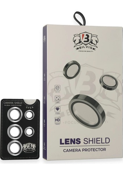 Samsung Galaxy S25 Ultra Bilvis Titan Kamera Lens - GÜMÜŞ-(5796) - BKS1587-4846