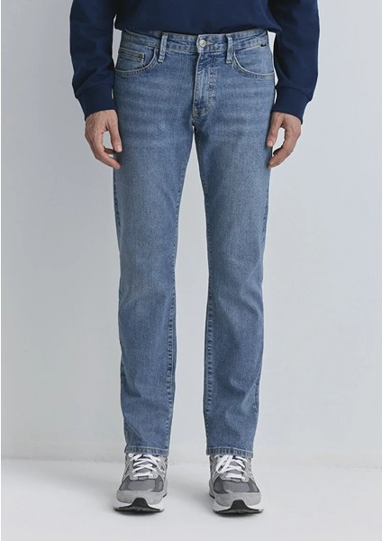 Hunter 90LAR Puslu Vintage Açık Mavi Jean Pantolon 0020289268