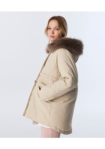 Suni Kürk Yakalı Mont TW6250012218030 fiyatları