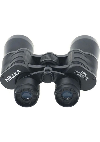 7x50 Kauçuk Kaplamalı Mavı Cam Mercekli Dürbün