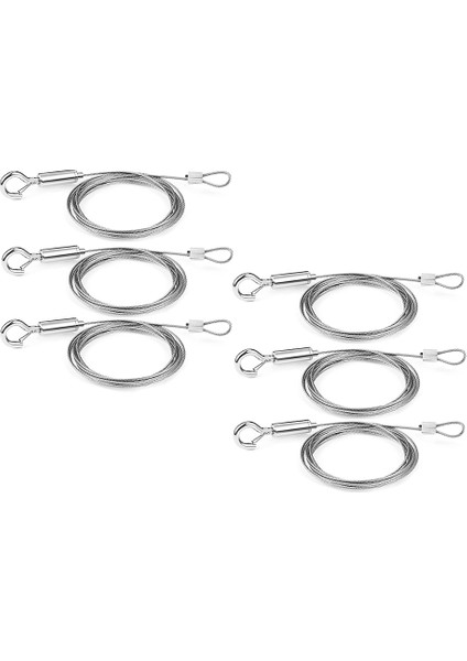 6 Adet Ağır Hizmet Tipi Paslanmaz Çelik Tel Halat (Yurt Dışından) modelleri