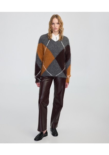 Baklava Desen V Yaka Kazak IW6250050113036 fırsatları