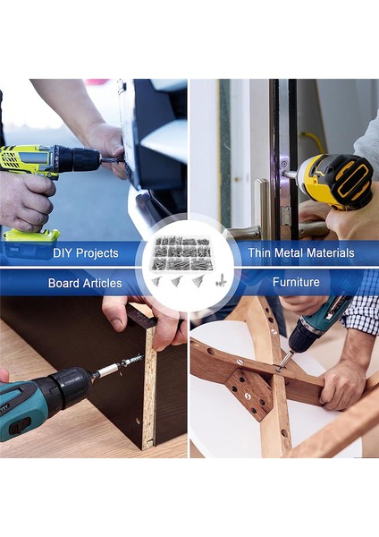 510 Adet Ahşap Vida Çeşitleri Seti-Paslanmaz Çelik Kendiliğinden Kılavuzlu Vida (Yurt Dışından) indirimleri