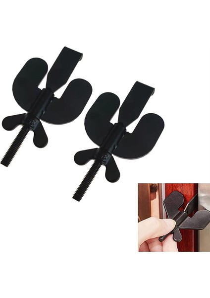 2 Adet Taşınabilir Kapı Kilidi Ek Güvenlik ve Gizlilik Koruması Için (Yurt Dışından) fiyatları