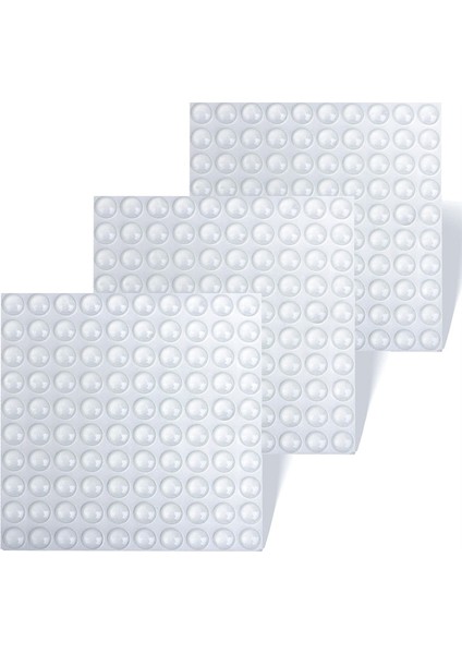 500 Adet Şeffaf Dolap Kapı Tamponları Ses Azaltıcı Dolap Tıpaları (Yurt Dışından)