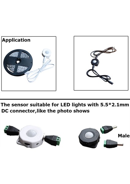 5 Adet Hareket Sensörlü Işık Anahtarı Dc 5V 12V 24V Hareket B (Yurt Dışından) fiyatları