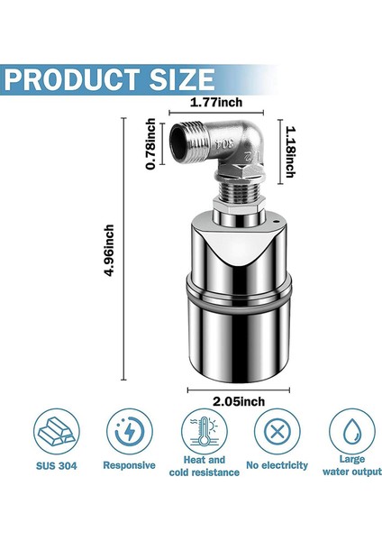 Otomatik Su Seviye Kontrol Vanası Dirsek (Yurt Dışından) modelleri