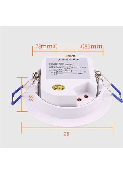 Insan Vücudu Sensör Anahtarı Fan Çok Işlevli Gecikmeli Zaman Sensörü (Yurt Dışından) fiyatları