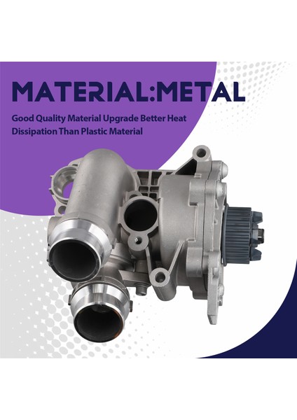 Motor Soğutucu Su Pompası Passat Için Termostat cc Golf Tiguan Jetta -Audi A3 A4 A5 A6 Q3 Q5 Tt 1.8t 2.0t 06H121026 (Yurt Dışından) fırsatları