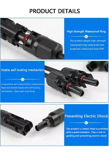 27 Adettakım Güneş Konnektörü 1000V30A Dal Pv -2546B Sıkma Pensesi (Yurt Dışından) fiyatları