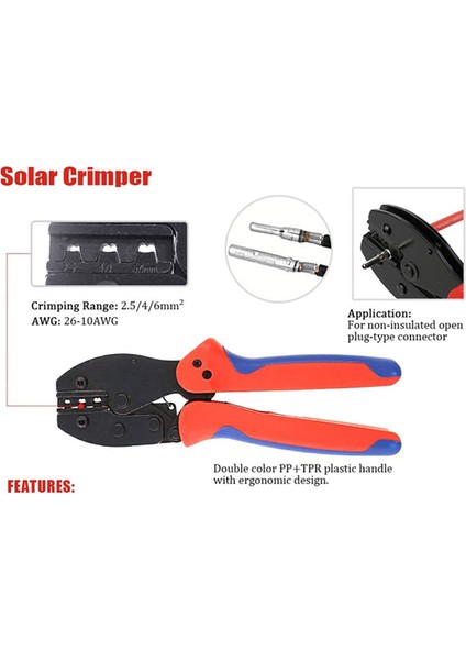 27 Adettakım Güneş Konnektörü 1000V30A Dal Pv -2546B Sıkma Pensesi (Yurt Dışından) modelleri