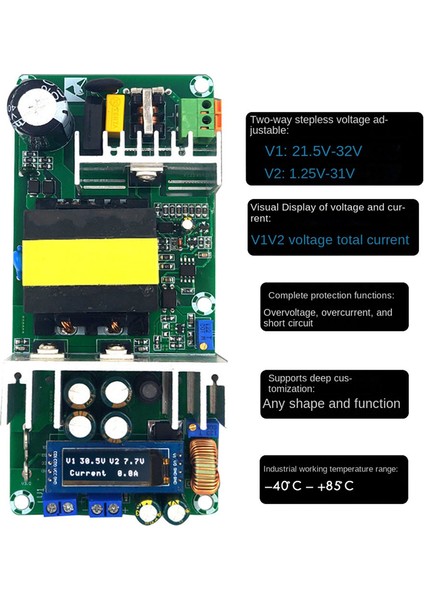 Çift Kanallı Voltaj Ayar Anahtarı Güç Kartı 220W 9A 10A (Yurt Dışından) modelleri