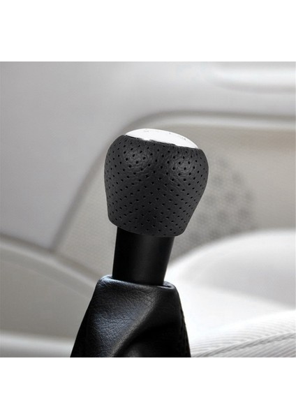 2pcs Sport Delikli Deri Dişli Knob Chrome Hyundai Elantra Için 6 Veed I30 IX35 Tucson (Yurt Dışından) indirimleri