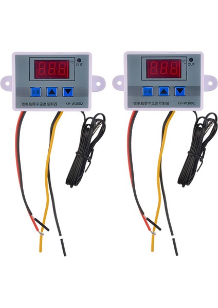 2 Adet W3002 Dijital Sıcaklık Kontrol Cihazı Mikrobilgisayar Termostatı (Yurt Dışından)