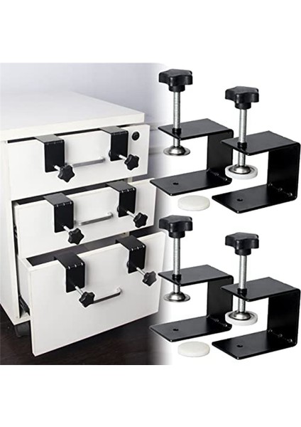 4 Adet Çekmece Sabitleme Klipsi Çekmece Önü Montaj Kelepçesi (Yurt Dışından) modelleri