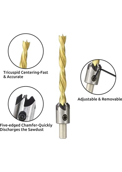 4 Adet Dolap Donanımı C Kelepçesi ve Havşa Matkap Uçları Seti (Yurt Dışından) fırsatları