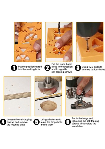 Menteşe Matkap Kombinasyon Seti Menteşe Ahşap Işleme Açıklık Bulucu (Yurt Dışından) indirimleri