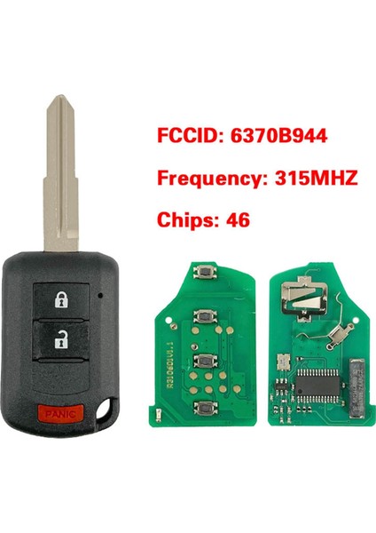Araba Uzaktan Anahtarı OUCJ166N 6370B944 ID46 Mitsubishi Outlander Sport 2016-2019 Lancer 2016-2017 Aksesuarlar (Yurt Dışından) modelleri