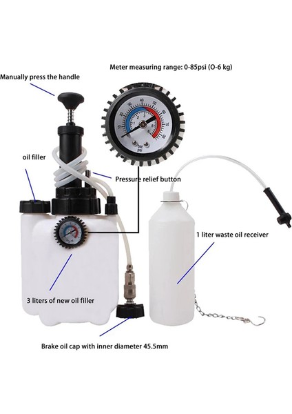 3l Şanzıman Yağ Değişimi Pompa Sistemi Araç Kılavuzu Fren Freni Sıvı Değiştirme Aracı Sıvı Pompa Yakıt Dağıtıcı Kiti (Yurt Dışından) indirimleri