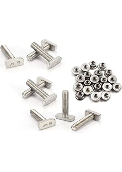 12 Adet T Yuvası Cıvata Değişimi M10 x 25 Vidalar (Yurt Dışından) fiyatları