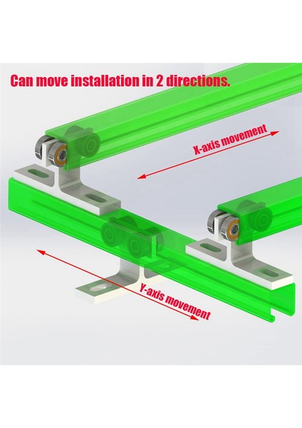Tipi Askılı Tekerlek Tertibatı Yük Taşıyıcı Ray Donanım Kasnağı (Yurt Dışından) fiyatları