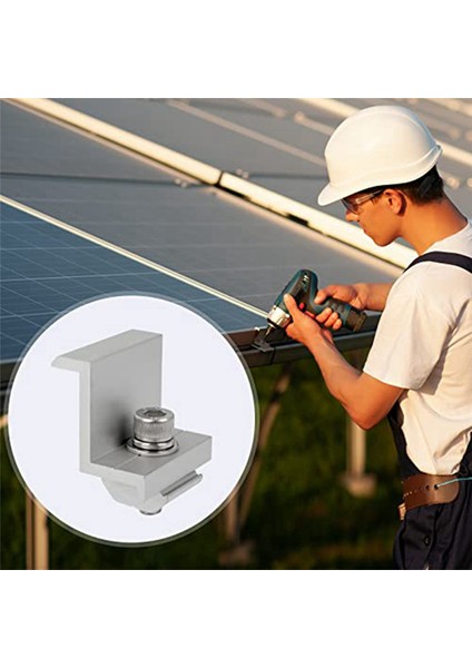 12 Adet Güneş Modülü Braketi Uç Kelepçesi Pv Güneş Modülü Çatısı Için 30MM (Yurt Dışından) fırsatları