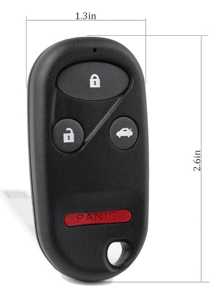 2pcs Anahtar A269ZUA101 434 Hz ​​honda Accord Için Değiştirme 1996 1997 1998 1999 Honda Civic 1998 1999 2000 2001 2002 (Yurt Dışından) modelleri