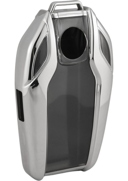 Tpu Car Tam Key Vasa Kapak LCD Uzaktan Tuş Fob Kasası Bmw 7 Serisi 740 6 Serisi Gt 5 Seri 530I X3 (Gümüş) (Yurt Dışından) modelleri